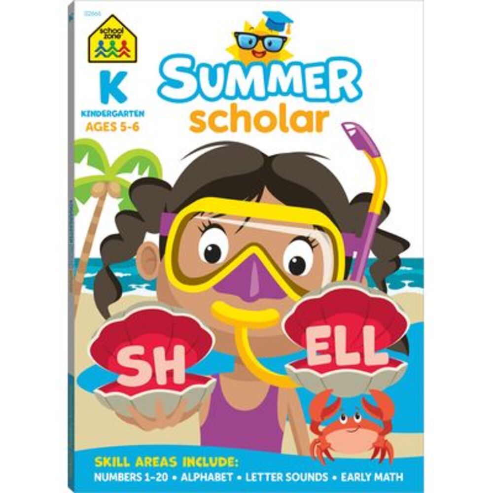 School Zone Kindergarten Summer Scholar Workbook -- School Zone